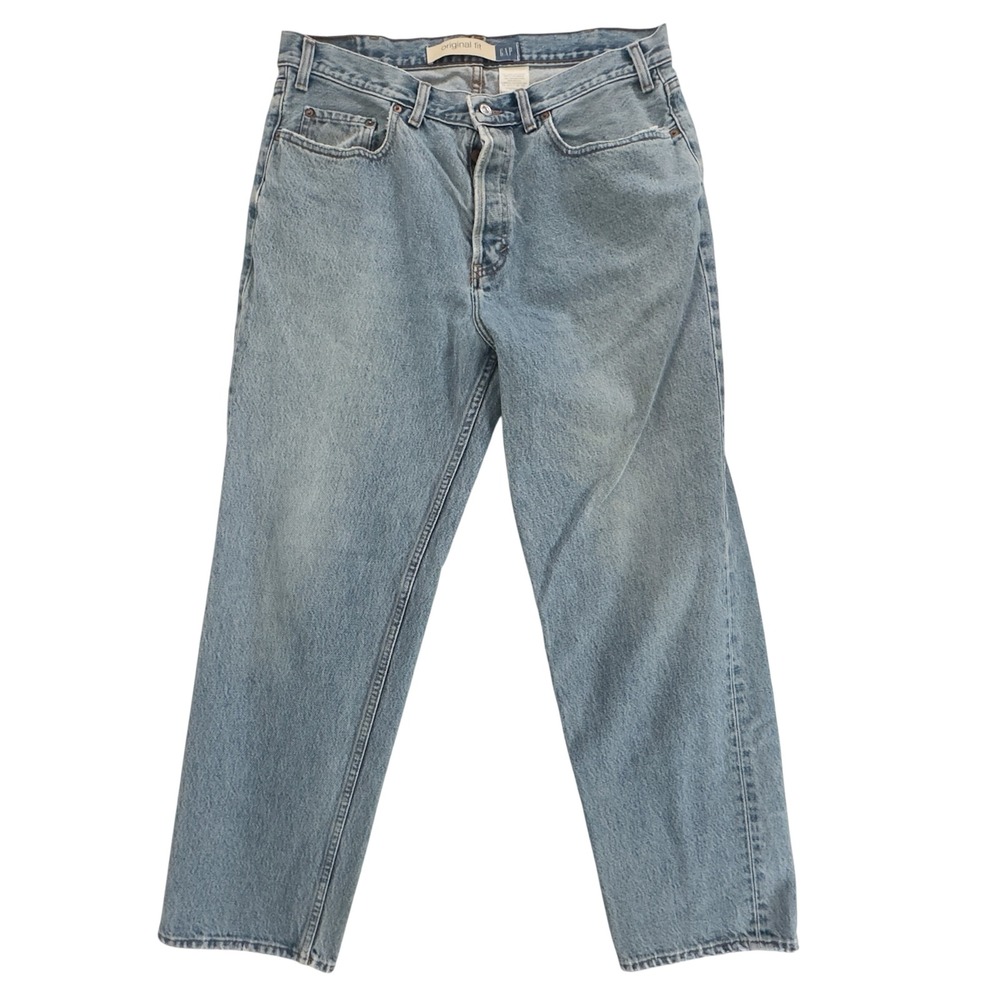 Vintage 1997 Gap Original Fit Jeans Blue Cotton 38x30